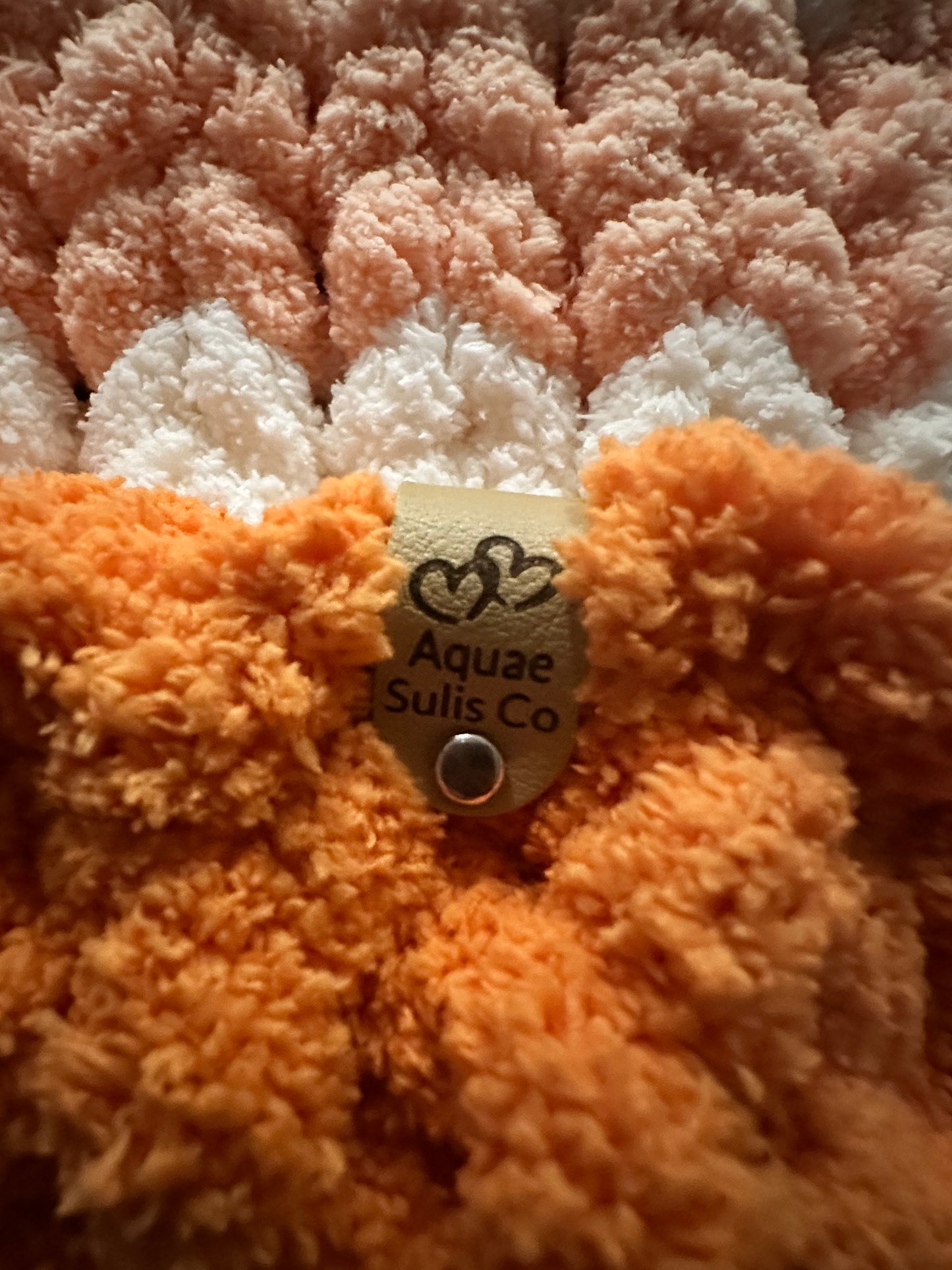 Beautiful Leukemia Hand Knitted Chunky Blanket