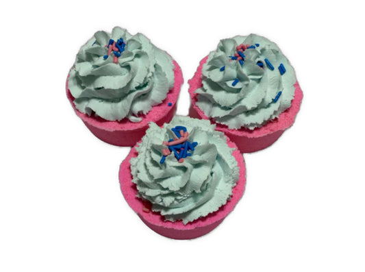 Cotton Candy Bath Bomb Cupcake